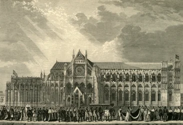 Der Krönungszug Anne Boleyns zur Westminster Abbey, 1533, 1881.