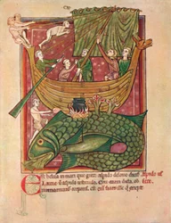 Die Gefahren des Meeres MS. Harl. 4751, 13. Jahrhundert, 1902