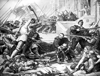 Die Verteidigung von Basing House, 1640er Jahre, 19. Jahrhundert