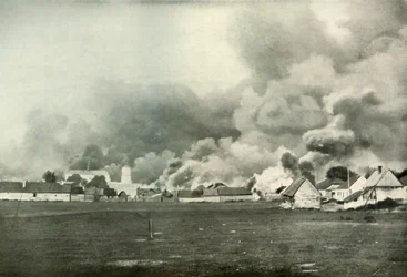 Die Zerstörung eines polnischen Dorfes, 1919