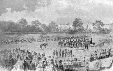 Die erste Verleihung des Victoria-Kreuzes durch Königin Victoria, Hyde Park, 26. Juni 1857, 1901