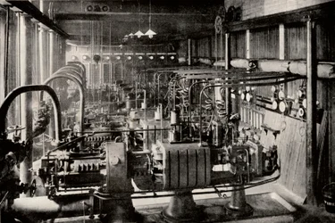 Die erste Parsons-Turbo-Elektrische-Generatorstation, ca. 1916