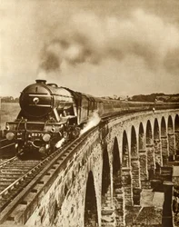 Der Flying Scotsman...Non-Stop-Fahrt zwischen Kings Cross und Newcastle, 11. Juli 1927, 1935