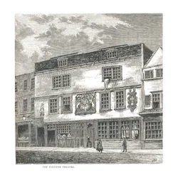 Das Fortune Theatre. Nach einem Druck veröffentlicht von Wilkinson