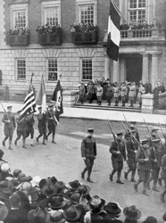 Die französische Militärmission in Amerika, der Harvard Club, Boston, Massachusetts, USA, 1917