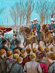 Der Trauerzug von Königin Victoria gefolgt von König Edward VII, 1901