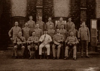 Die Garnisonspolizei des 1. Royal Munster Fusiliers, Rangun, Burma, 1913