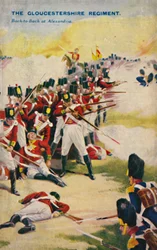 Das Gloucestershire Regiment. Rücken an Rücken in Alexandria, 1801, 1939.