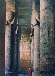 Die große Halle, Tempel der Hathor, Dendera, Ägypten, 20. Jahrhundert