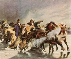 Der Große Kurfürst überquert die Kurische Nehrung, Januar 1679, 1936