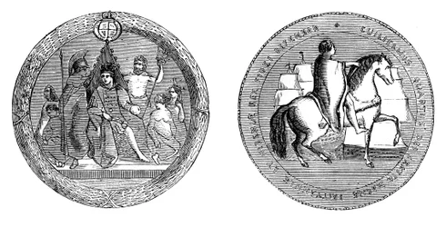 Das große Siegel von König Wilhelm IV., um 1895