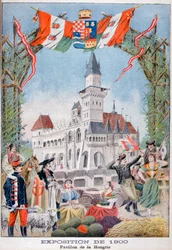 Der ungarische Pavillon auf der Weltausstellung 1900, Paris, 1900