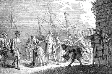 Die Landung von Senesino, 1720