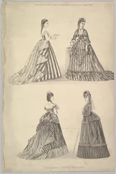 Die neuesten französischen Moden aus The Queen, The Ladys Newspaper and Court Chronicle, 7. Januar 1871