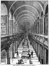 Die Bibliothek, Trinity College, Dublin, 19. Jahrhundert