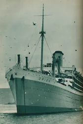 Die Majestät eines großen Liners - Die Orion vor Anker, 1937