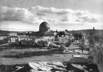 Die Omar-Moschee auf dem Gelände des antiken Tempels, Bethlehem, Israel