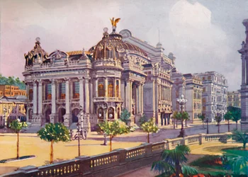 Das Stadttheater, Avenida Rio Branco, 1914