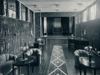 Der Musikraum des Stoclet-Palastes, Brüssel, Belgien, um 1914