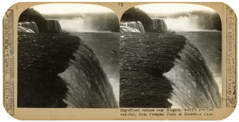 Die Niagarafälle, von Prospect Point zu den Horseshoe Falls, späte 19. Jahrhundert