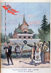 Der norwegische Pavillon auf der Weltausstellung von 1900, Paris, 1900