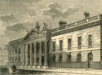 Das alte Indienbüro, Leadenhall Street im Jahr 1803, um 1872