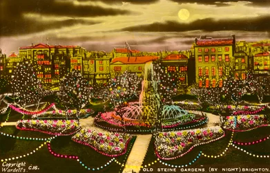 Die Old Steine Gärten, Brighton, Sussex, um 1940