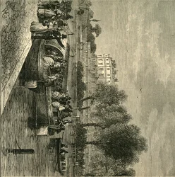 Der Paddington-Kanal, 1840, um 1876
