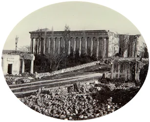 Die Peter-und-Paul-Kathedrale in Sewastopol nach dem Krimkrieg, Krim, Ende der 1850er Jahre