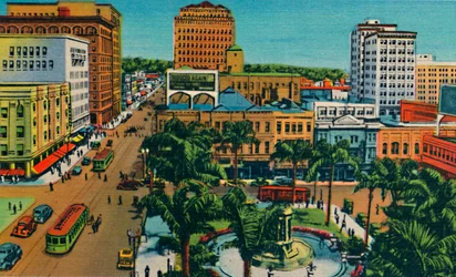 Der Platz. San Diego, Kalifornien, ca. 1941