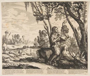 Der verlorene Sohn, der Schweine hütet, ca. 1636