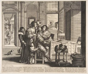 Der verlorene Sohn in einem verrufenen Haus, ca. 1636