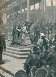 Die Königin eröffnet den Kristallpalast