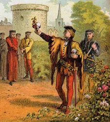 Die roten und weißen Rosen, 15. Jahrhundert, um 1850