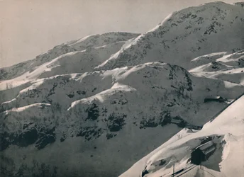 Der Reinunga-Tunnel an der Bergenbahn, 1914