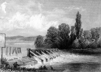 Die Themse bei Teddington, London, 19. Jahrhundert