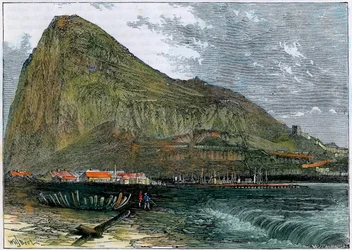 Der Felsen von Gibraltar, um 1880