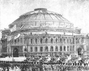 Die Royal Albert Hall, 1871: Eröffnet von Königin Victoria, 29. März 1901