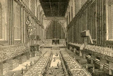 Das königliche Bankett in der Guildhall, 1761, 1897
