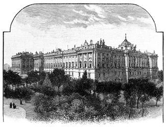 Der Königspalast, Madrid, Spanien, 1900