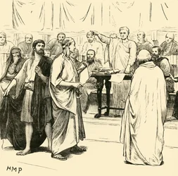 Die Sophisten aus Rom vertrieben