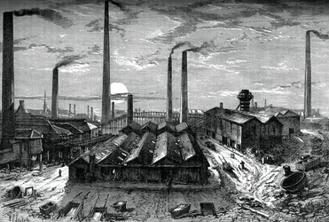 Die St Rollox Chemiewerke, Glasgow, ca. 1880