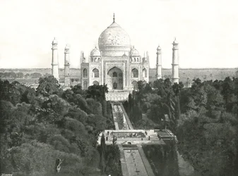 Das Taj Mahal, Agra, Indien, 1895