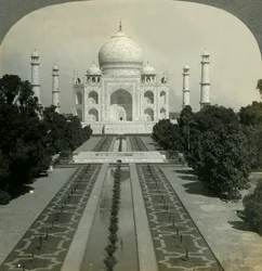 Das Taj Mahal, Agra, Indien, 1902