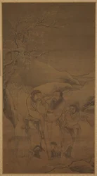 Der tränenreiche Abschied von Su Wu und Li Ling, Ming-Dynastie, 16. Jahrhundert