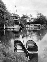 Die Themse bei Weybridge, Surrey, England, 1924-1926