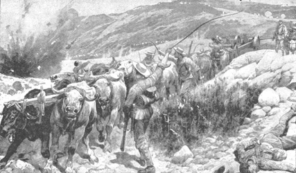Der Transvaal-Krieg, 1899-1901: Die Matrosen retten eine Kanone, 1901
