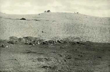 Die türkische Niederlage am Suezkanal, um 1915