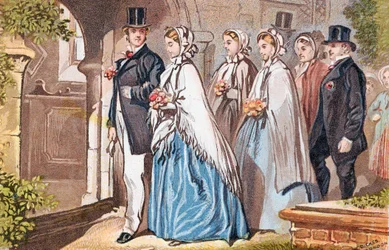Der Hochzeitstag, um 1885