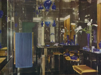 Das Badezimmer im Gayfere House, London, 1936